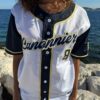 Chemise baseball tackle twill brodée Canonniers 2025 blanche – Image 4